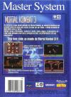 Mortal Kombat 3 Box Art Back